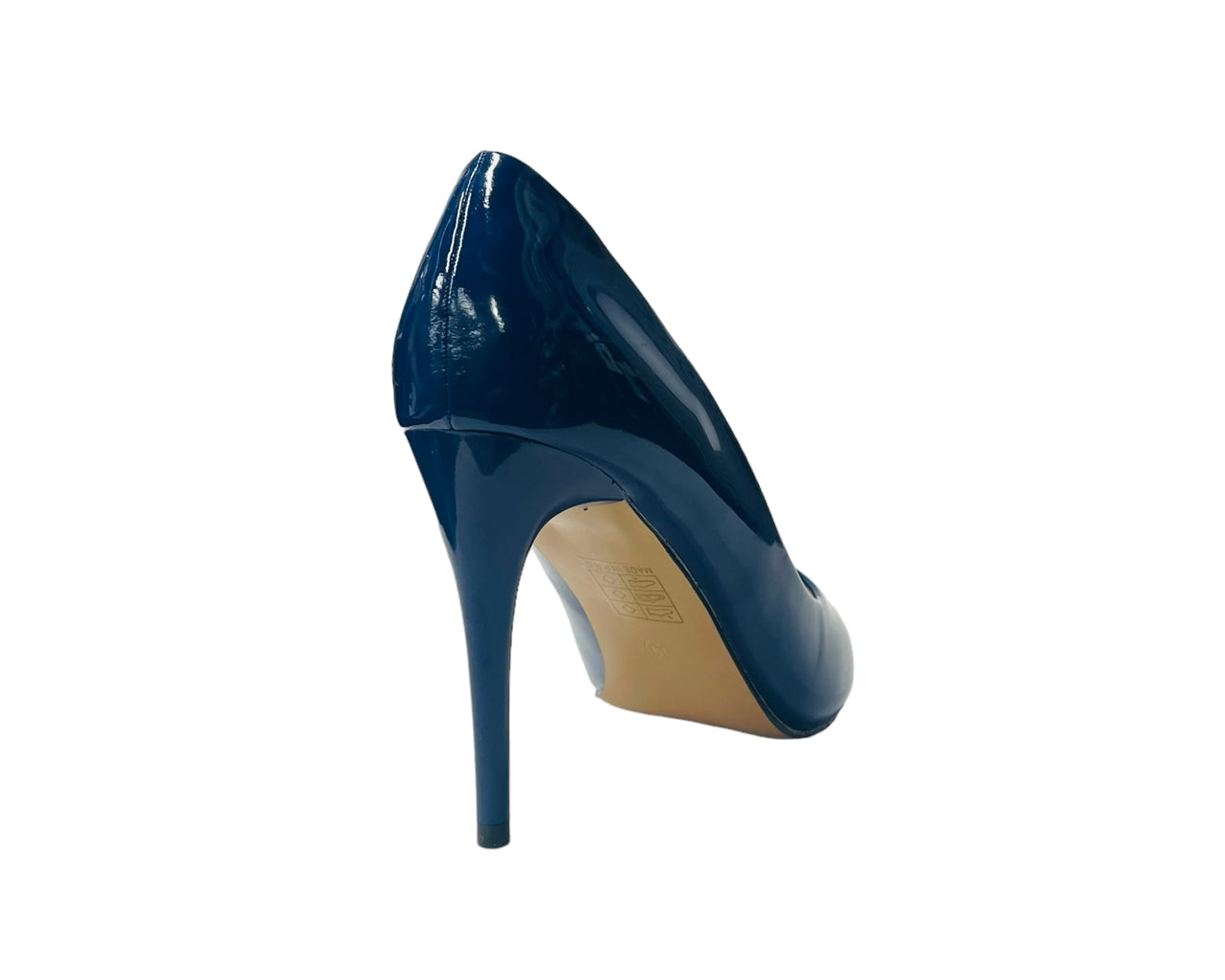 Faux Patent Leather High Stiletto Heel Court Shoes