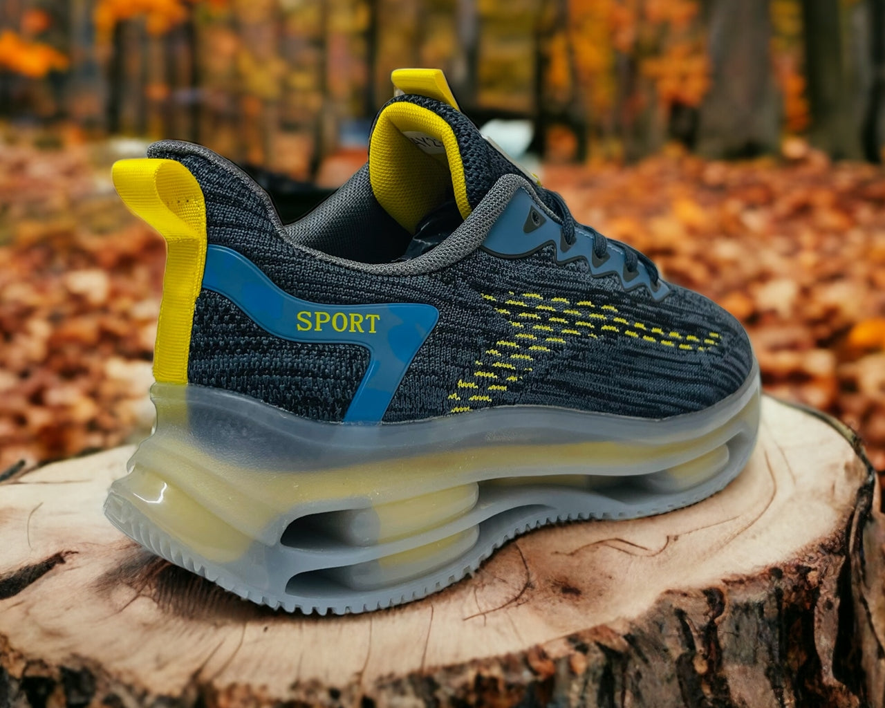 Double Air Cushion Lace Up Trainers