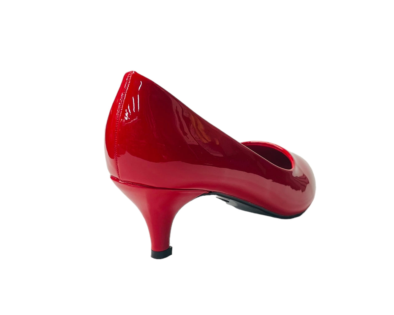 Stiletto Heel Faux Patent Leather Court Shoes