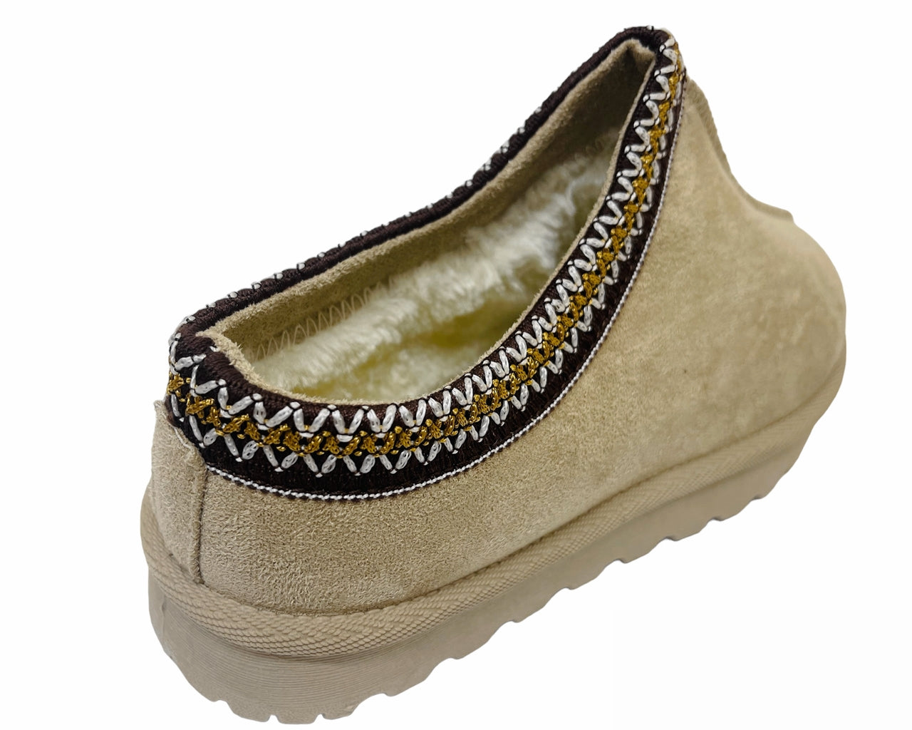 Faux Suede Aztec Flat Sole Shoes