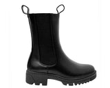 Women's Chunky Sole Zip High Chelsea Boots