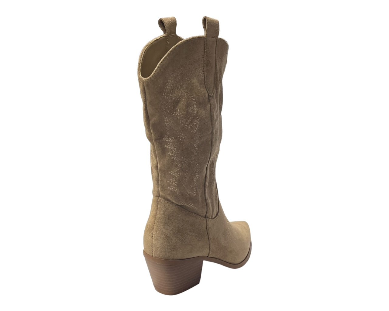 Western Embroidered Cowboy Mid Calf Boots