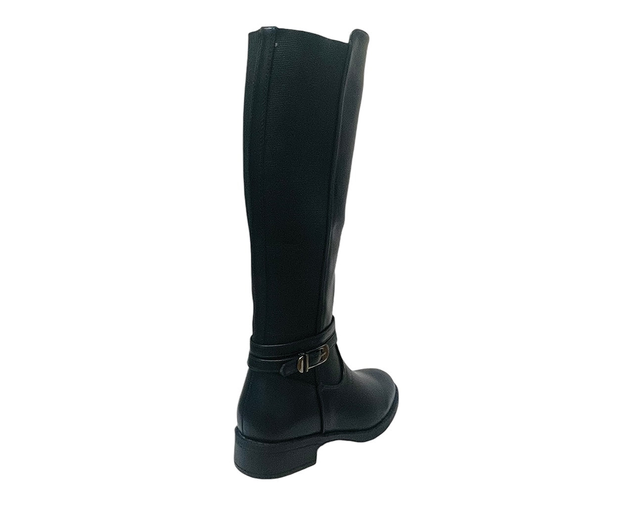 Knee High Full Zip Faux Leather Boots