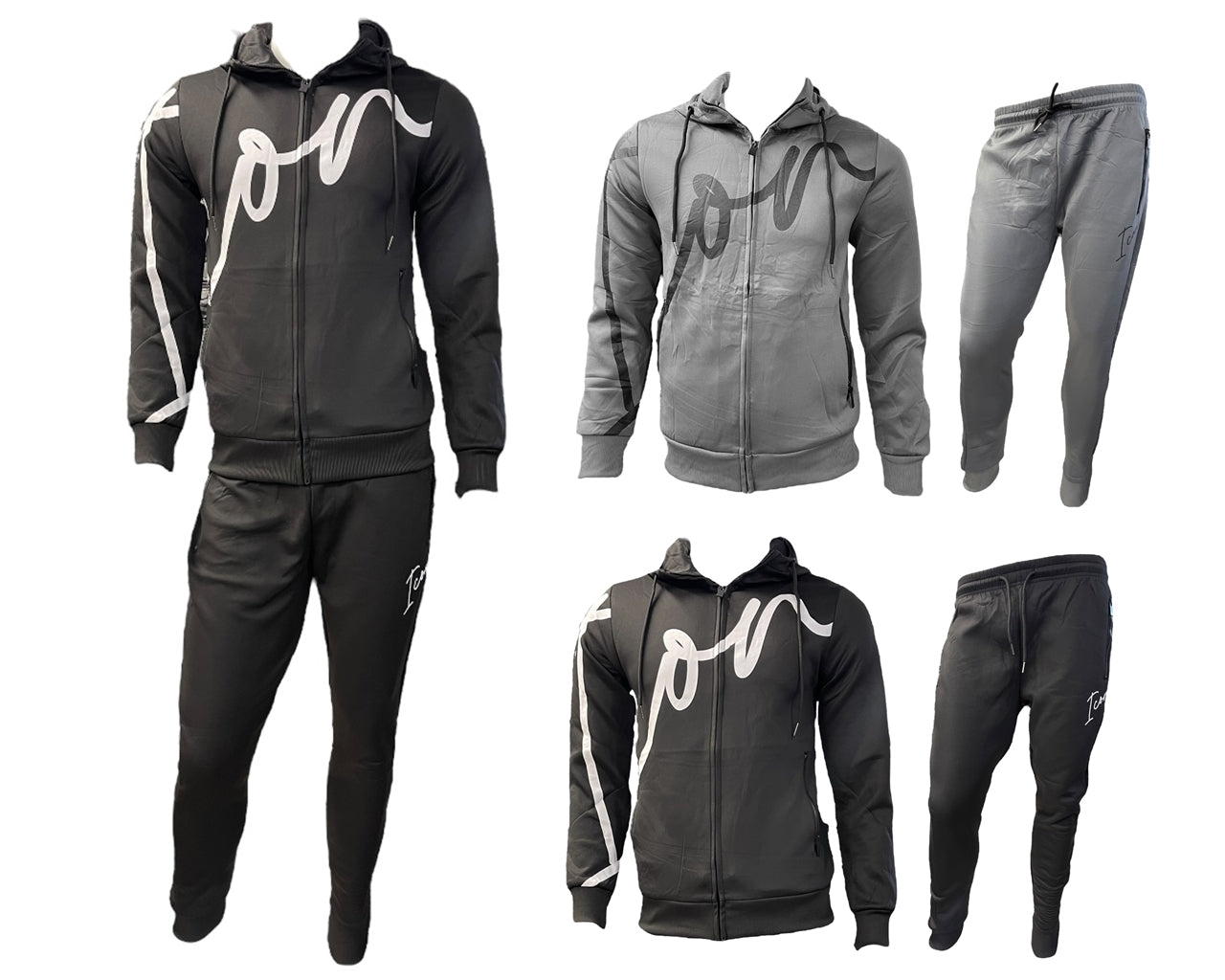 Slim Fit Full Zip Hooded Tracksuit