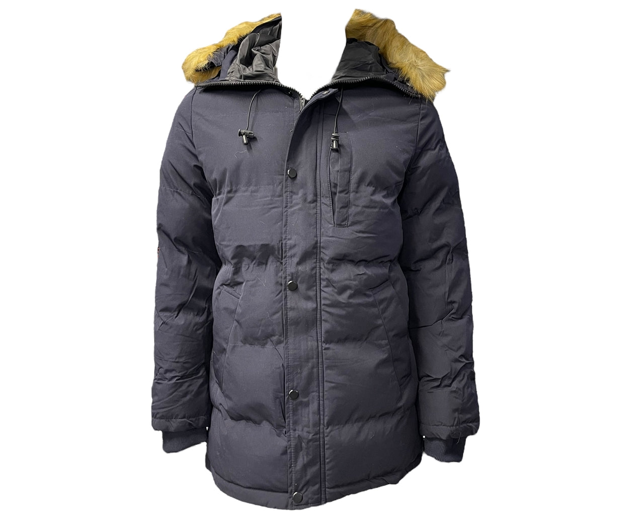 Full Zip Hooded Padded Parka Jacket