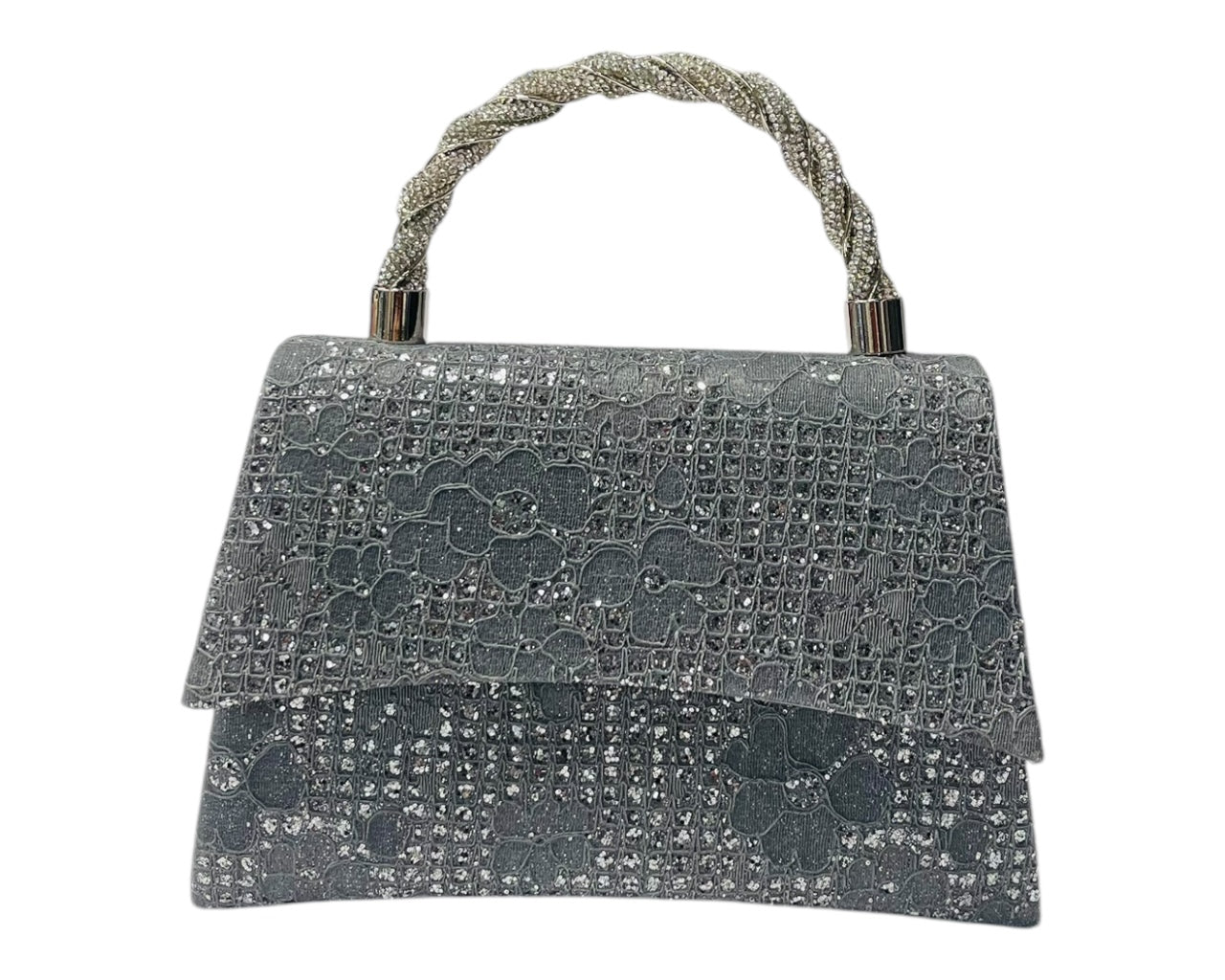Diamante Glitter Clutch Tote Bag