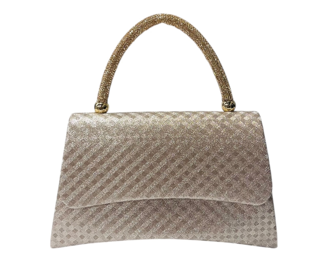 Diamante Glitter Clutch Tote Bag