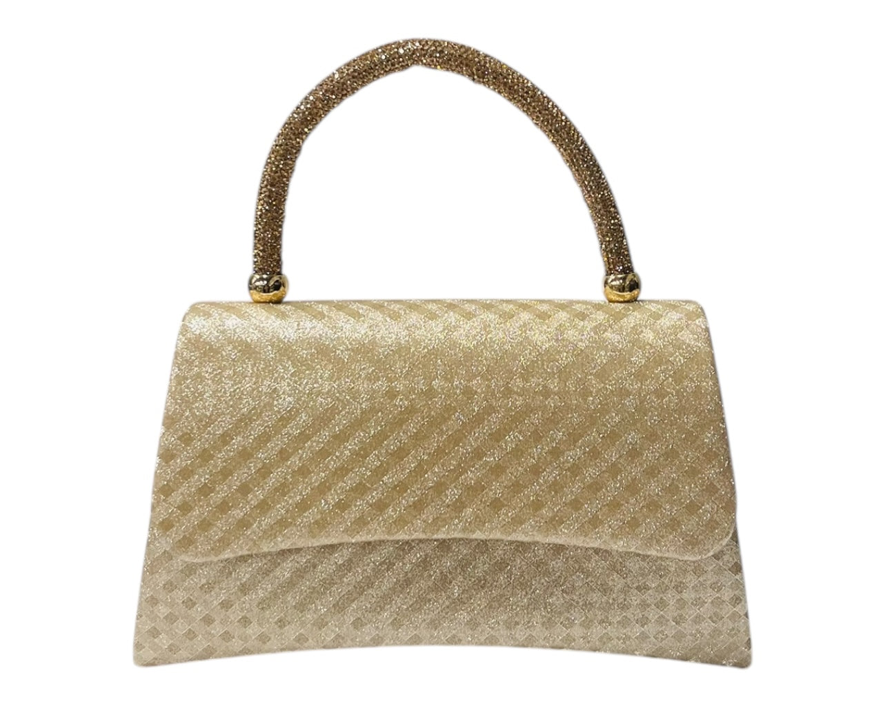 Diamante Glitter Clutch Tote Bag