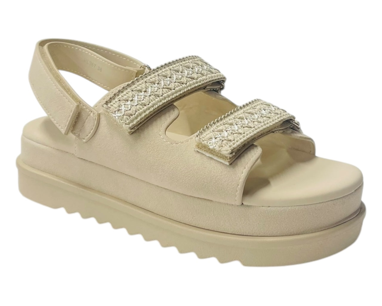 Double Strap Chunky Sole Sandals