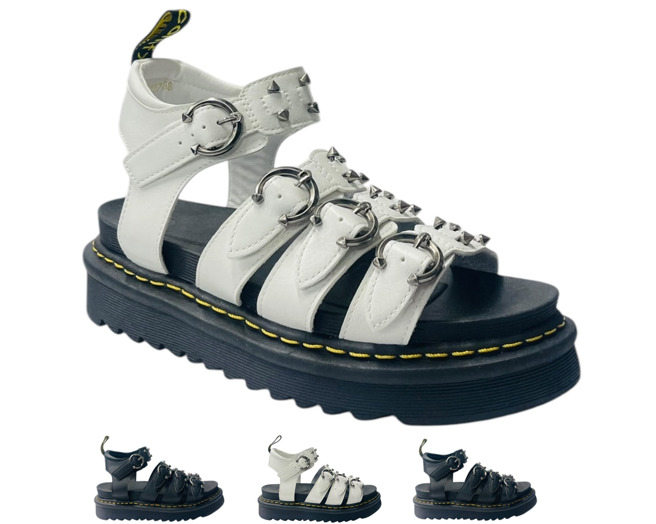 Ankle Strap Hardware Pierced Sandals