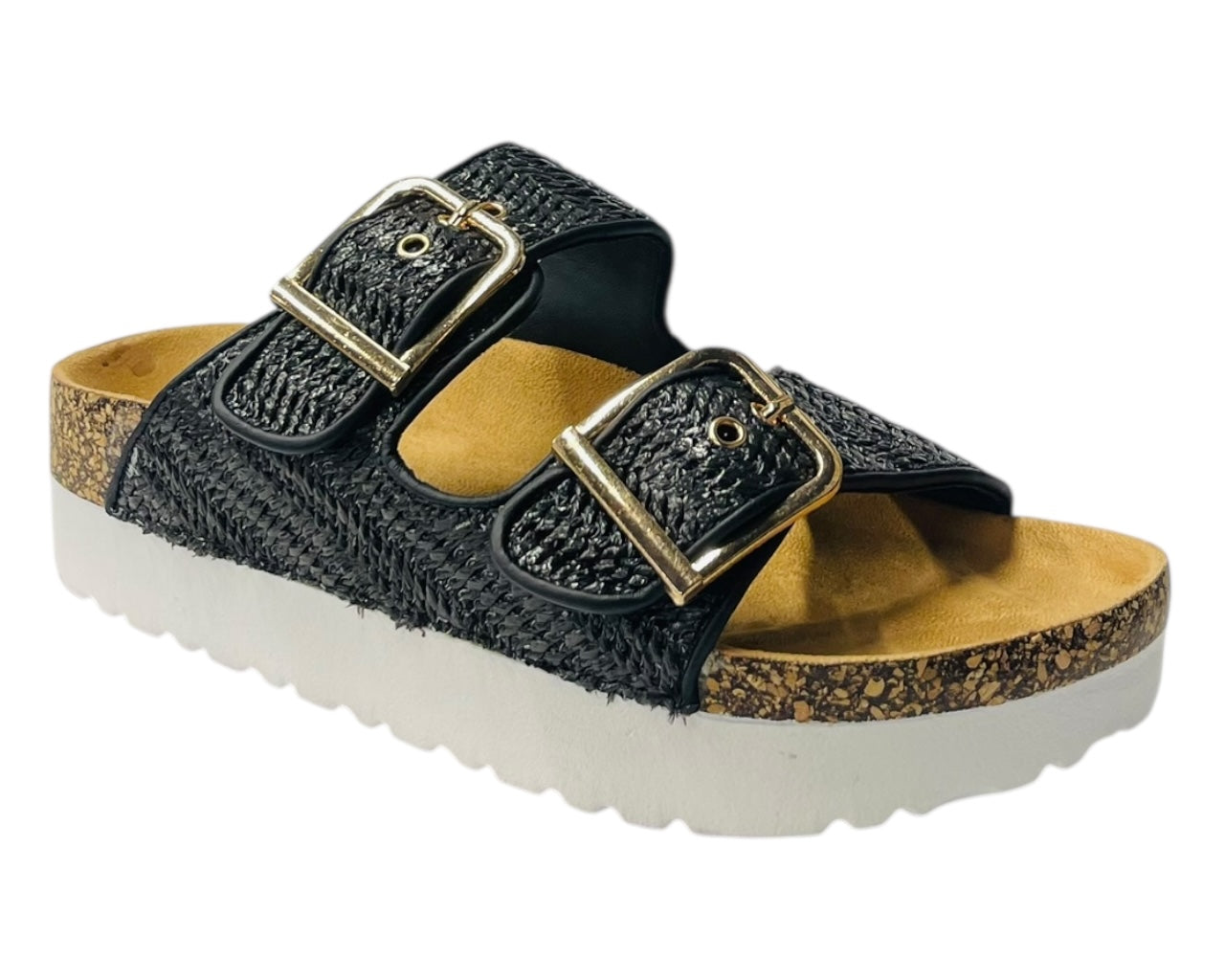 Buckle Strap Flatform Sandals