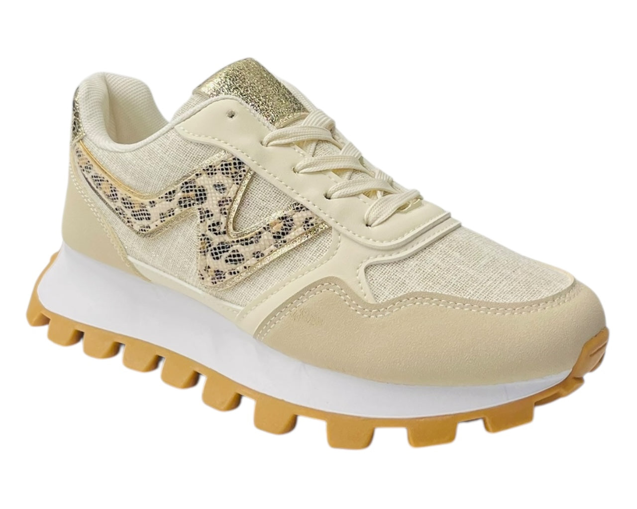 Chunky Sole Lace Up Sports Trainers