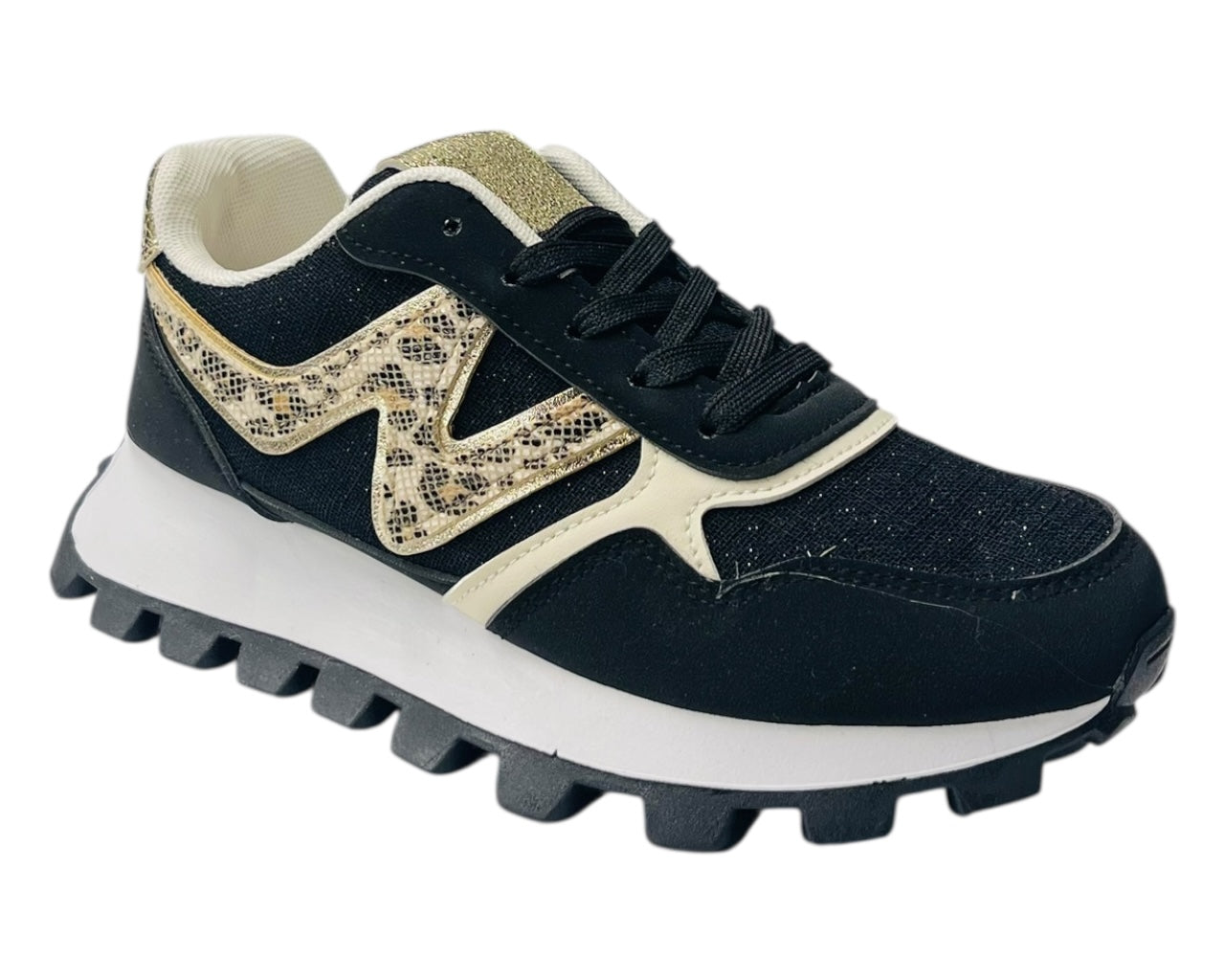 Chunky Sole Lace Up Sports Trainers