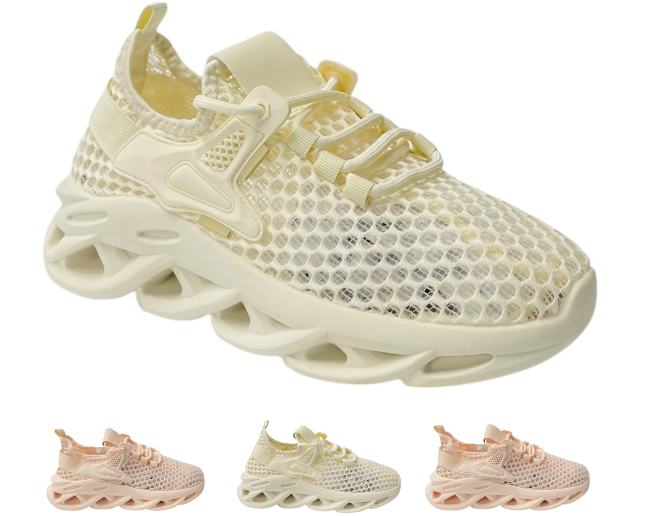 Mesh Lace Up Summer Trainers