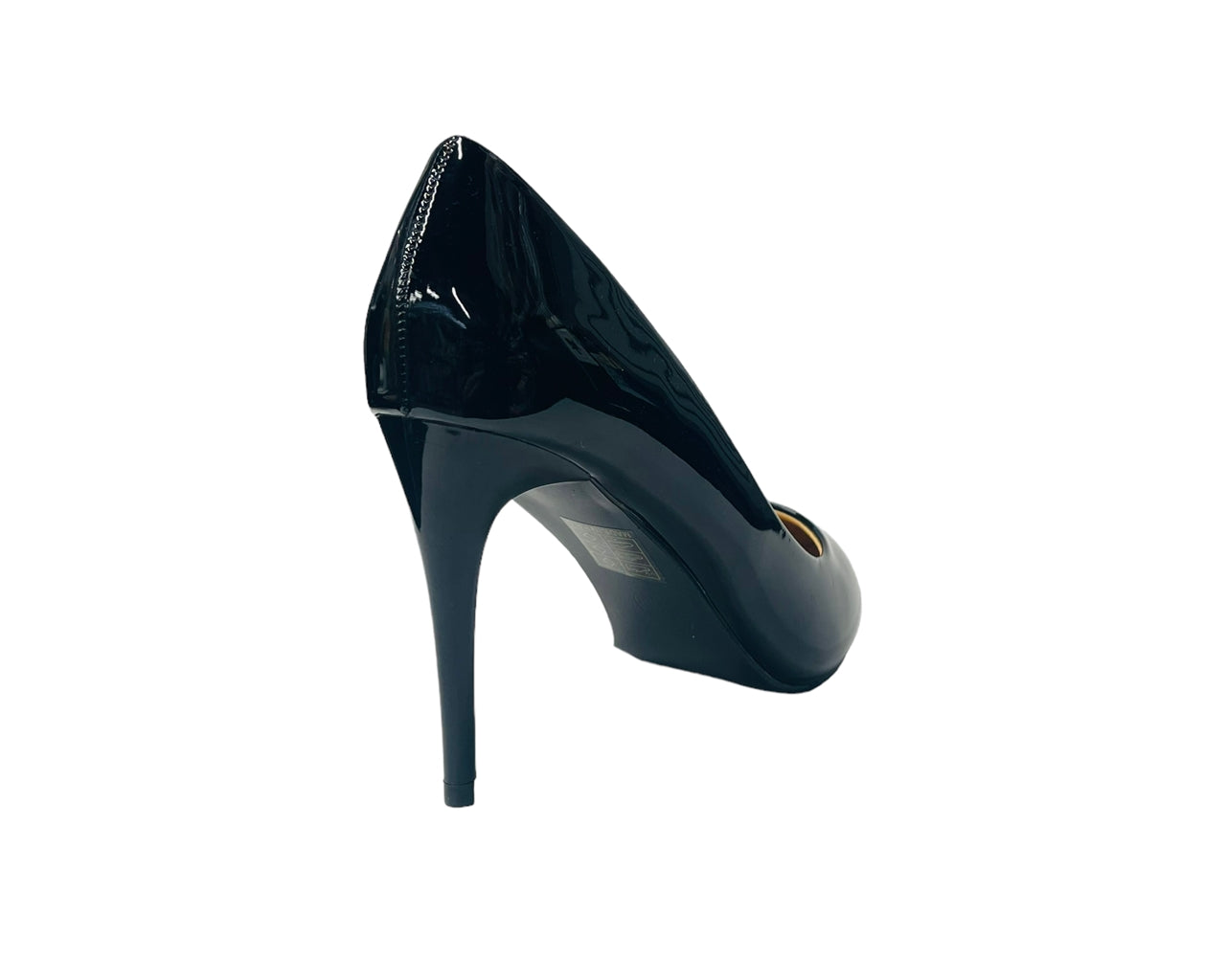 Faux Patent Leather High Stiletto Heel Court Shoes