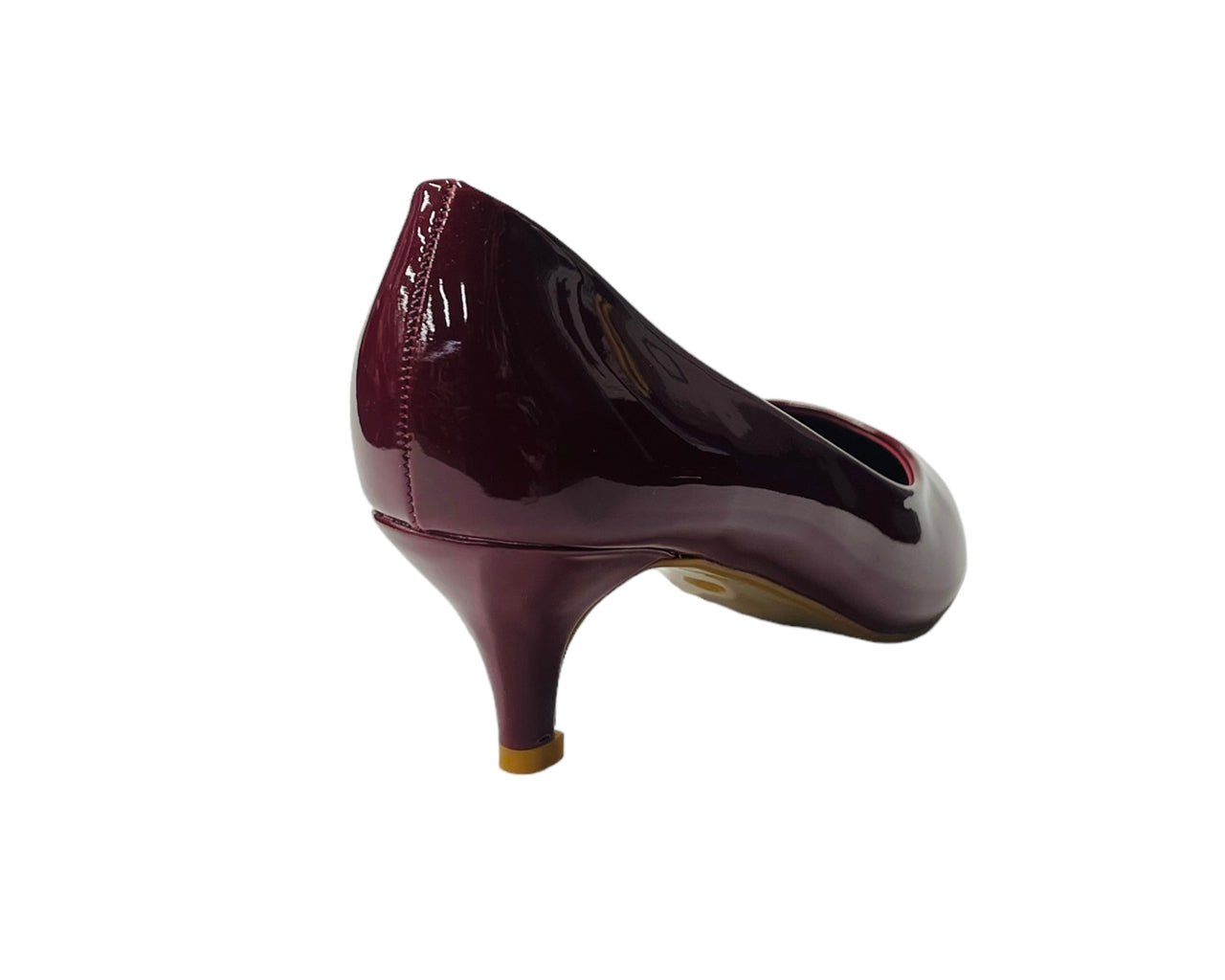 Stiletto Heel Faux Patent Leather Court Shoes