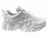Women's 9176 Chunky Sole Lace Up Trainers