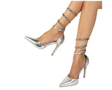 Women's Stiletto Heel Snake Head Spiral Shoes