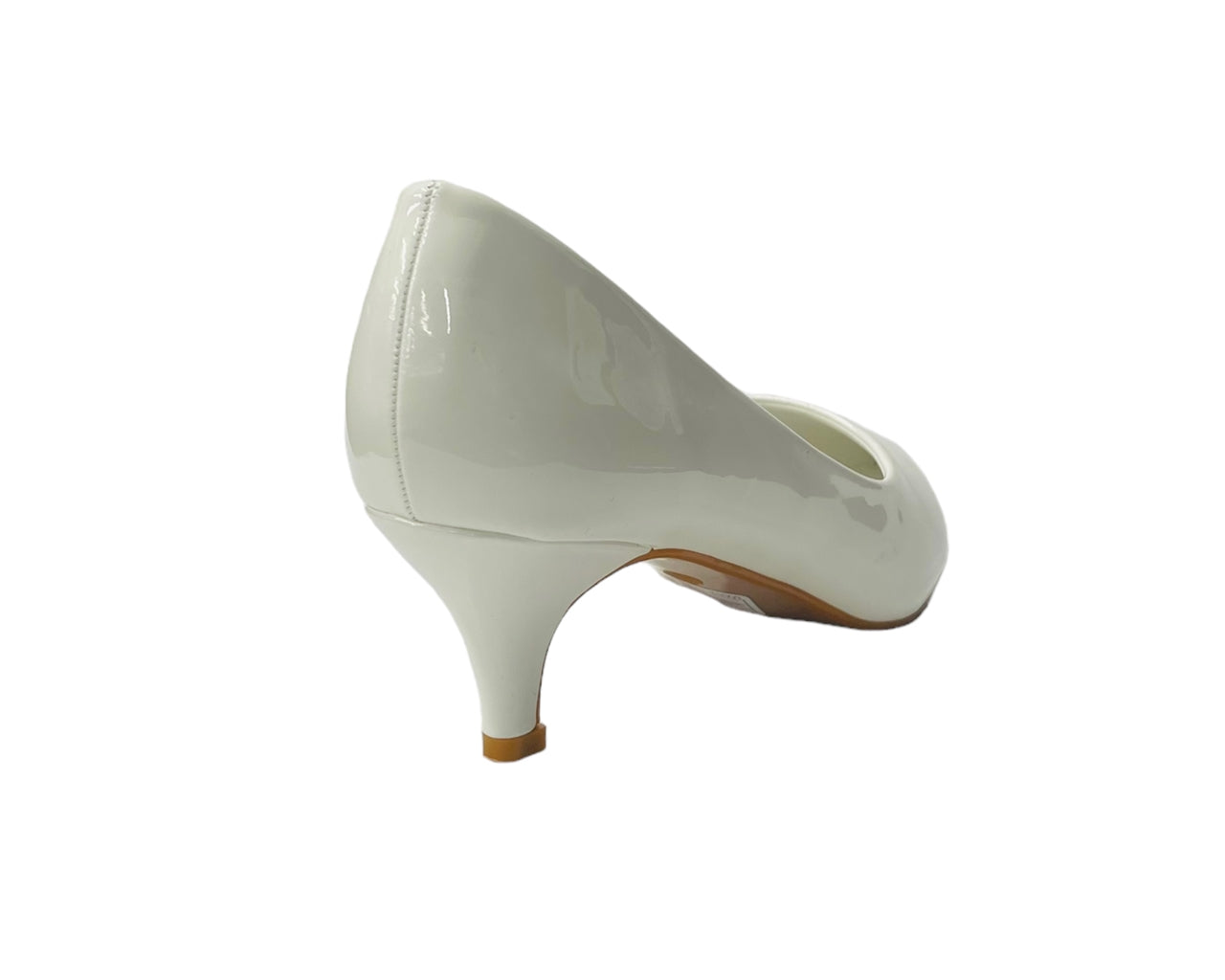 Stiletto Heel Faux Patent Leather Court Shoes
