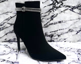 Women's Faux Leather Pointed Toe Ankle Boots