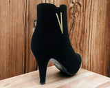 Women's Faux Leather Round Toe Ankle Boots