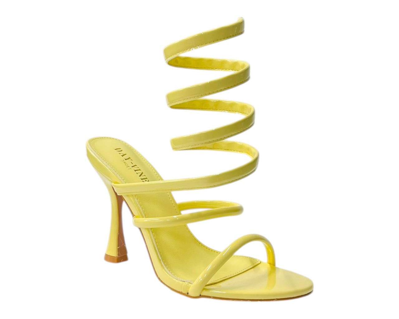 Snake Anklet Round Toe High Heel Sandals