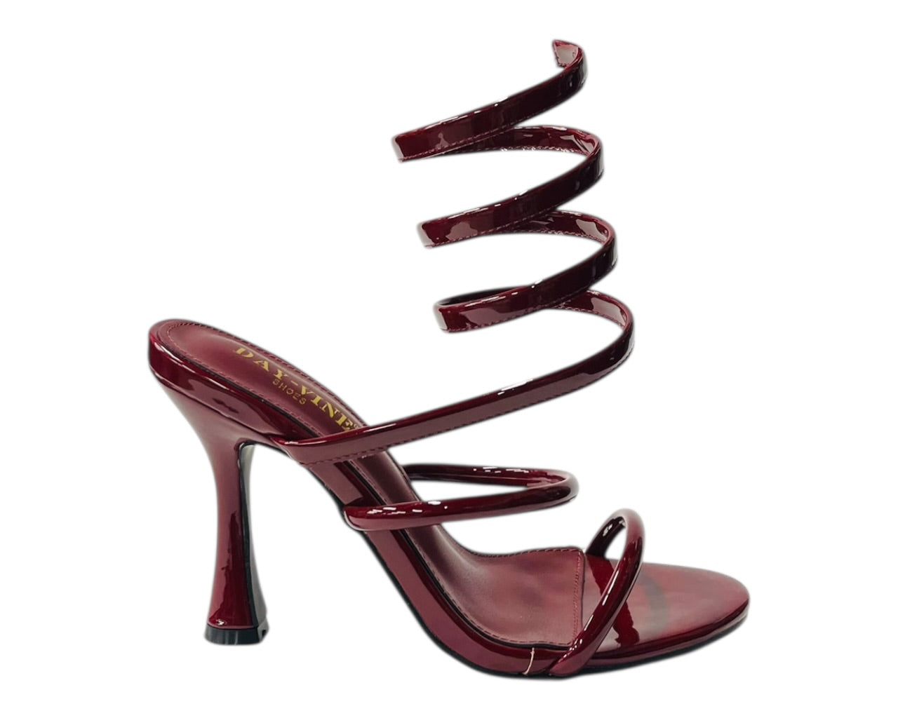 Snake Anklet Round Toe High Heel Sandals