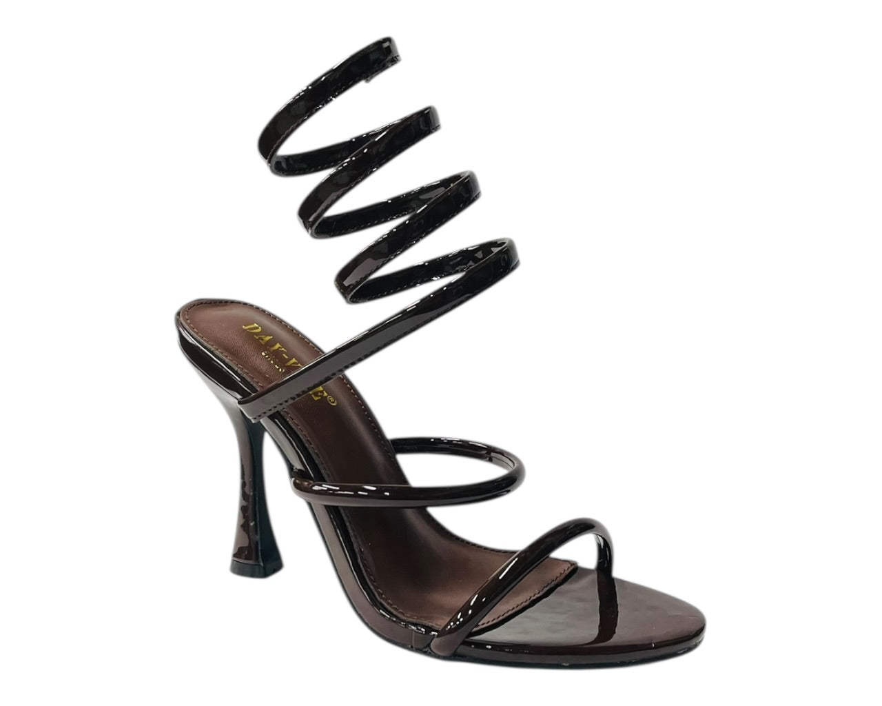 Snake Anklet Round Toe High Heel Sandals