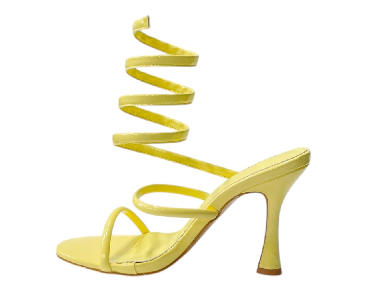 Snake Anklet Round Toe High Heel Sandals