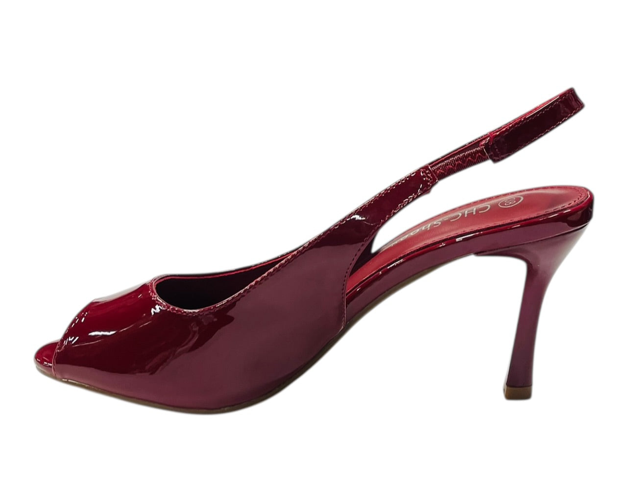 Slingback Peep Toe Stiletto Heels