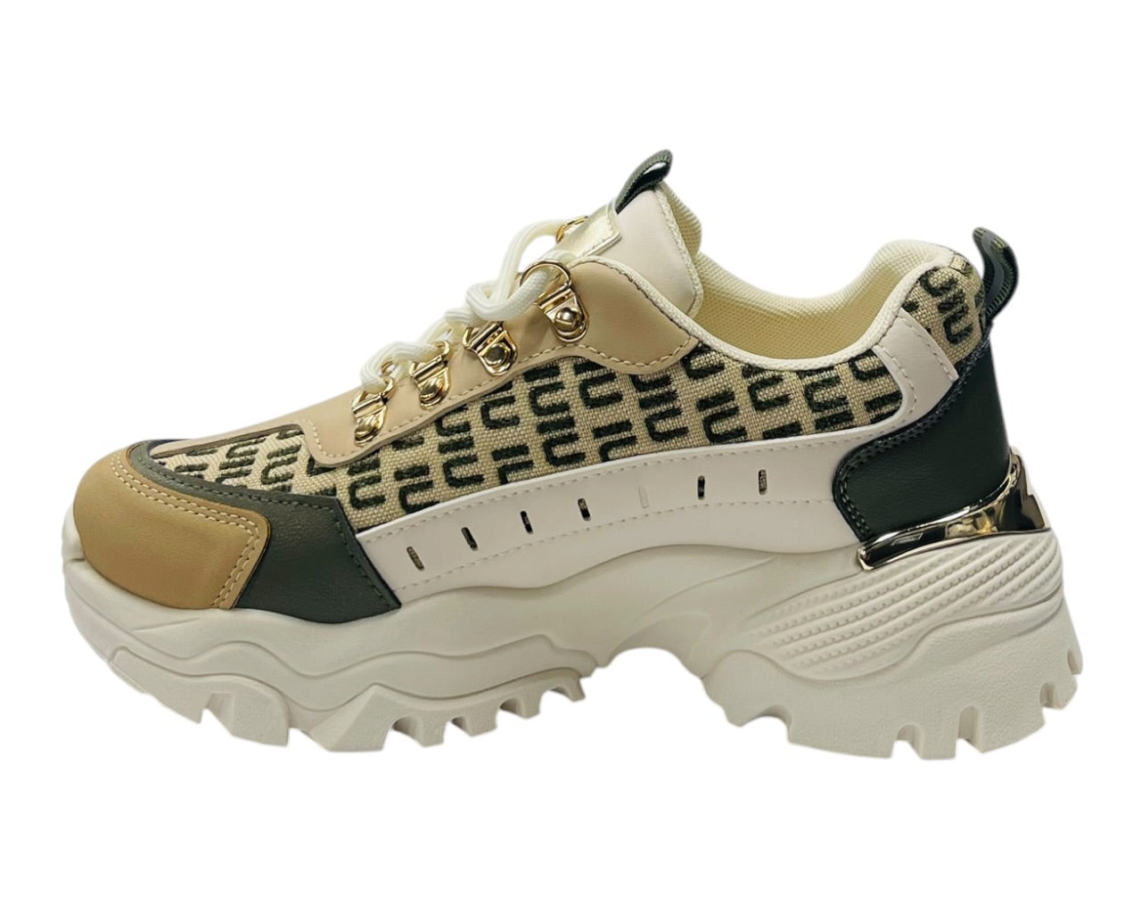 Chunky Sole Lace Up Sports Trainers