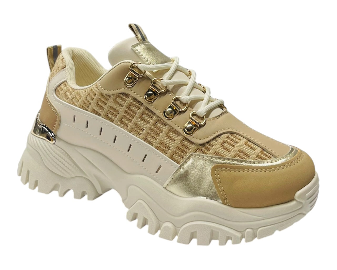 Chunky Sole Lace Up Sports Trainers