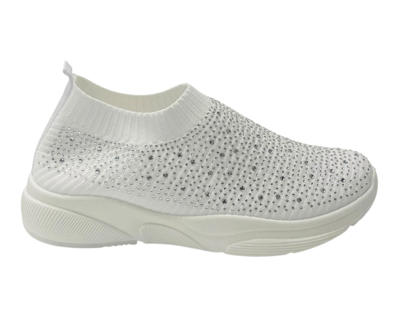 Diamante Socks Slip On Trainers