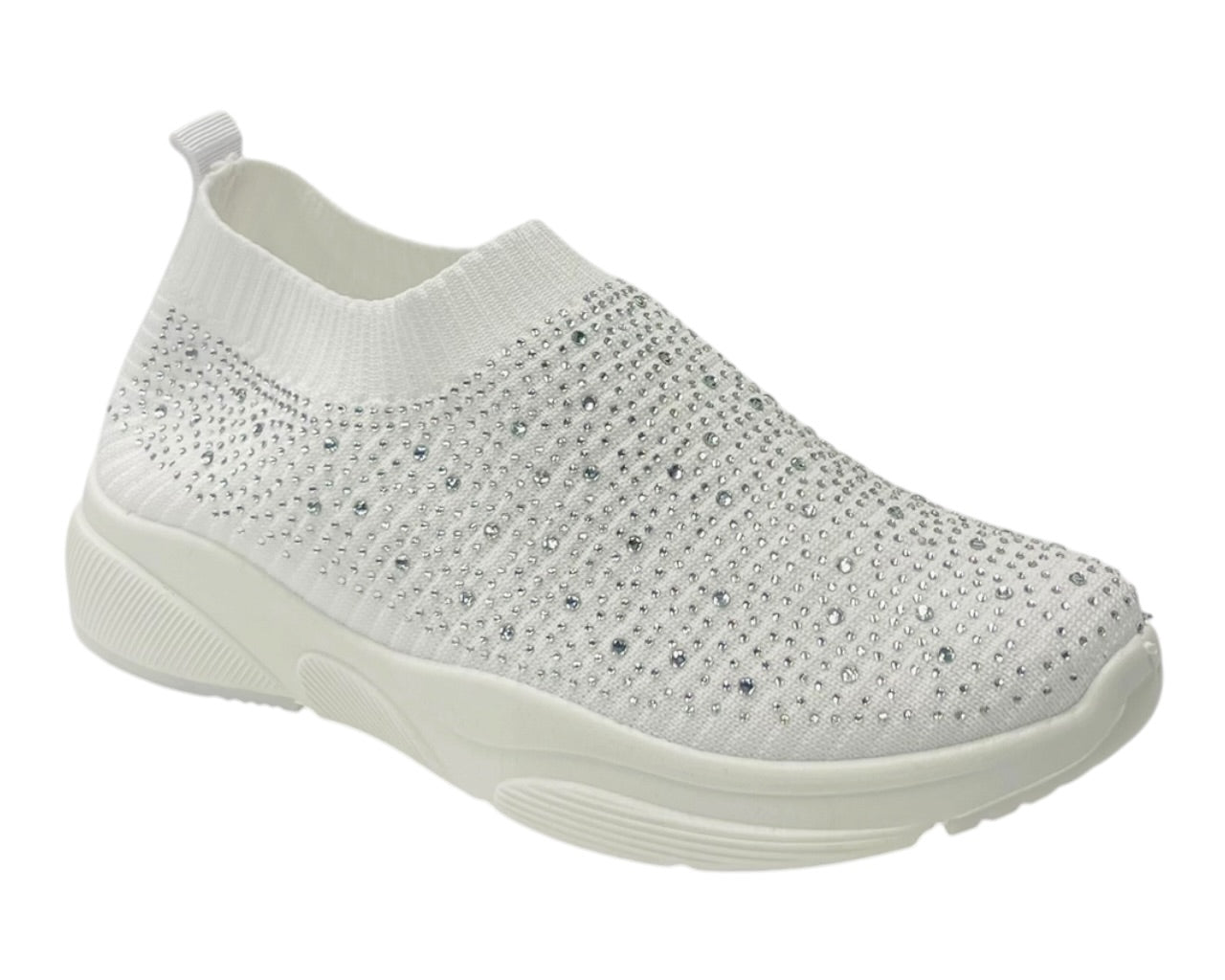 Diamante Socks Slip On Trainers