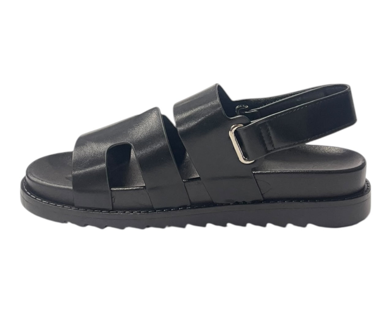 Cut Out Strap Chunky Flatform Sandals