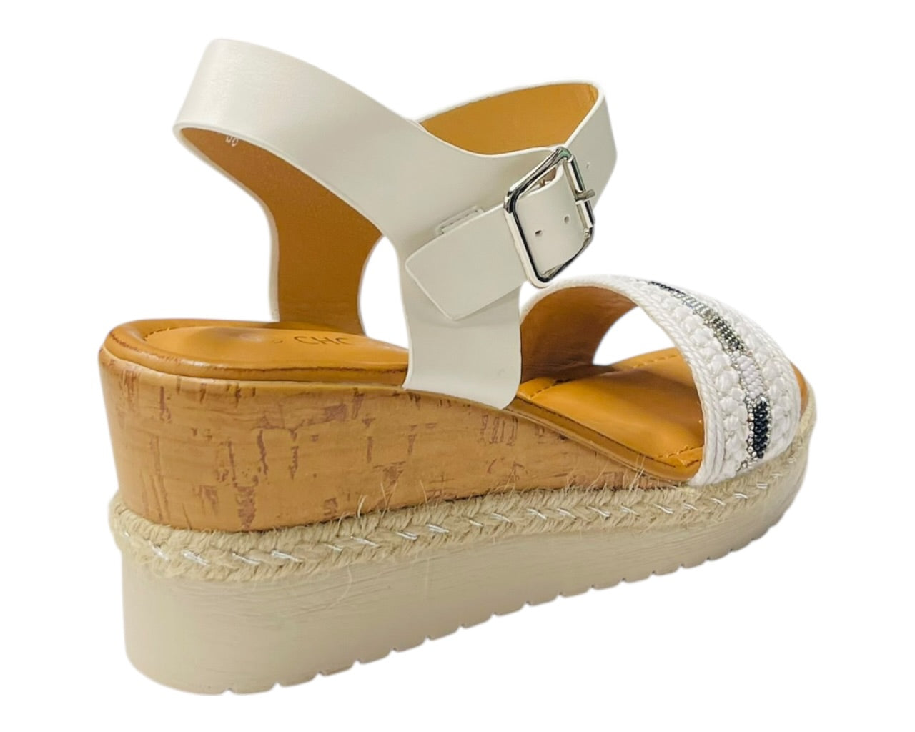 Lightweight Diamante Padded Insole Wedge Sandals
