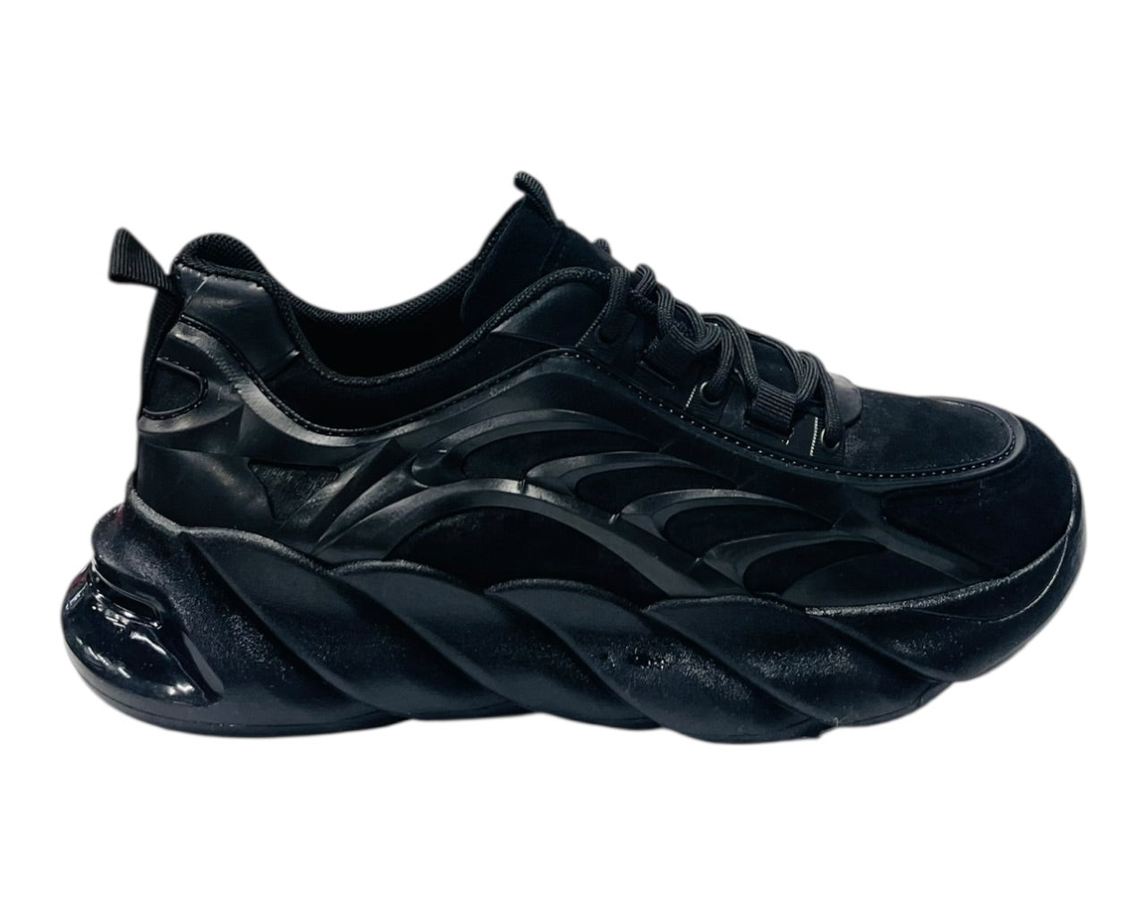 Chunky Sole Lace Up Sports Trainers