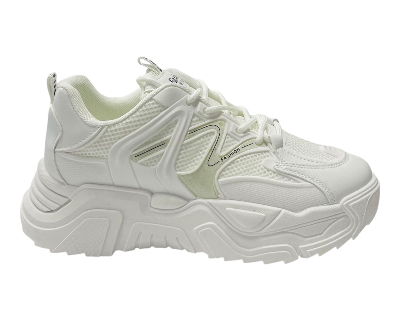 Chunky Sole Lace Up Sports Trainers