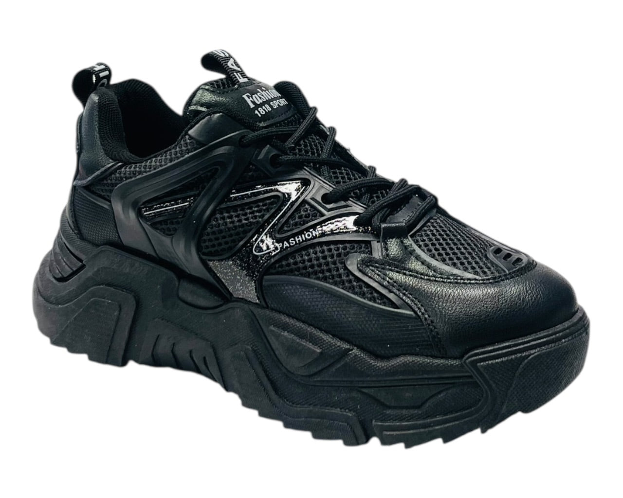 Chunky Sole Lace Up Sports Trainers