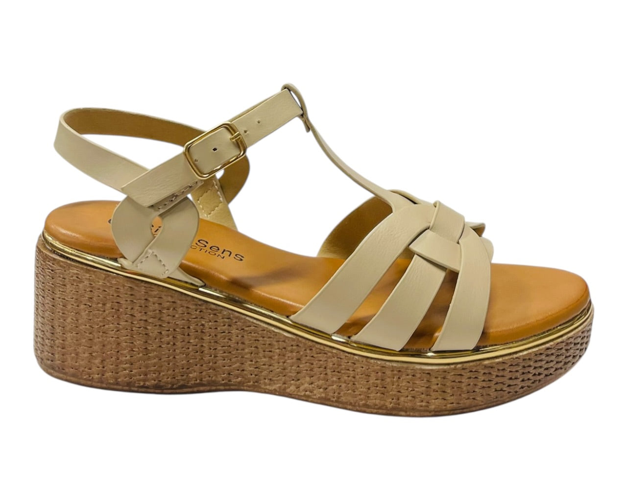 Lightweight Ankle Strap Wedge Sandals