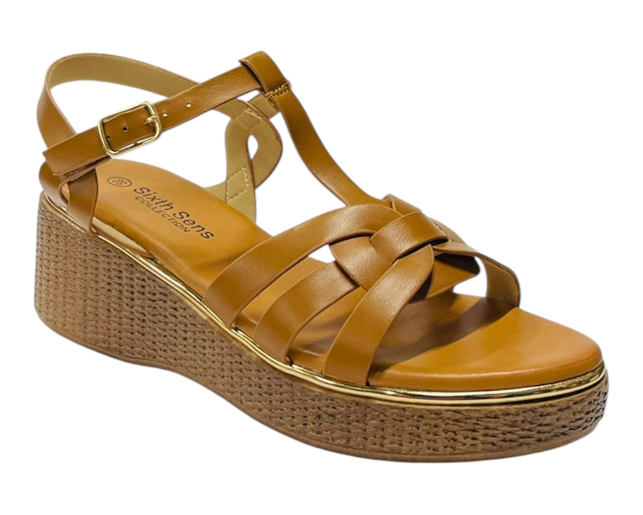 Lightweight Ankle Strap Wedge Sandals