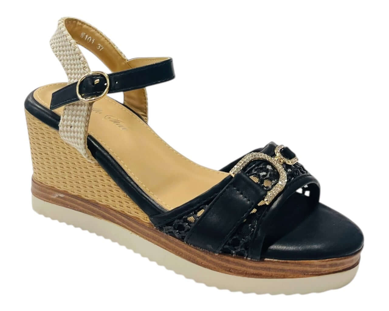 Ankle Strap Padded Wedge Sandals