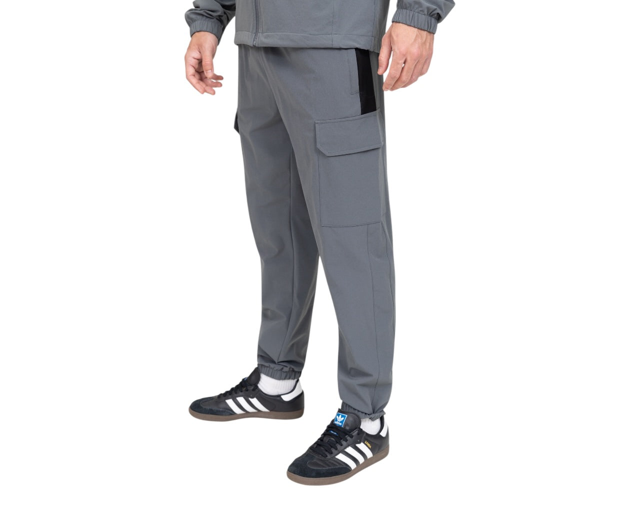 Colour Block Cargo Pant Hooded Tech Tracksuit