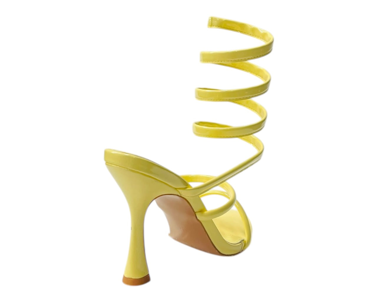 Snake Anklet Round Toe High Heel Sandals