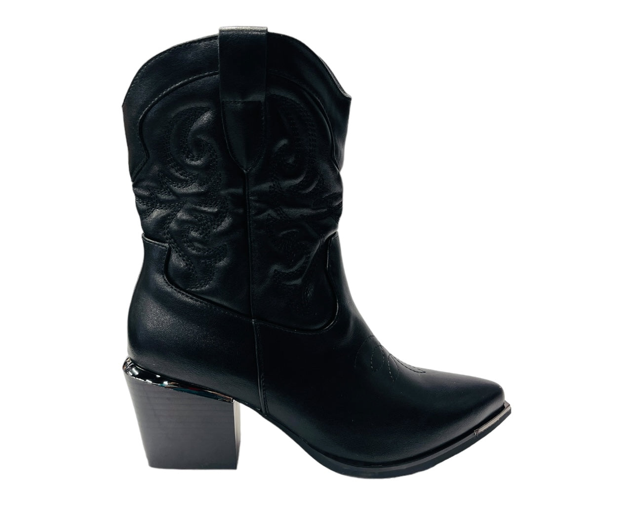 Western Cowboy Embroidered Ankle Boots