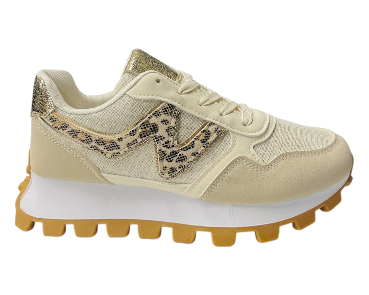 Chunky Sole Lace Up Sports Trainers