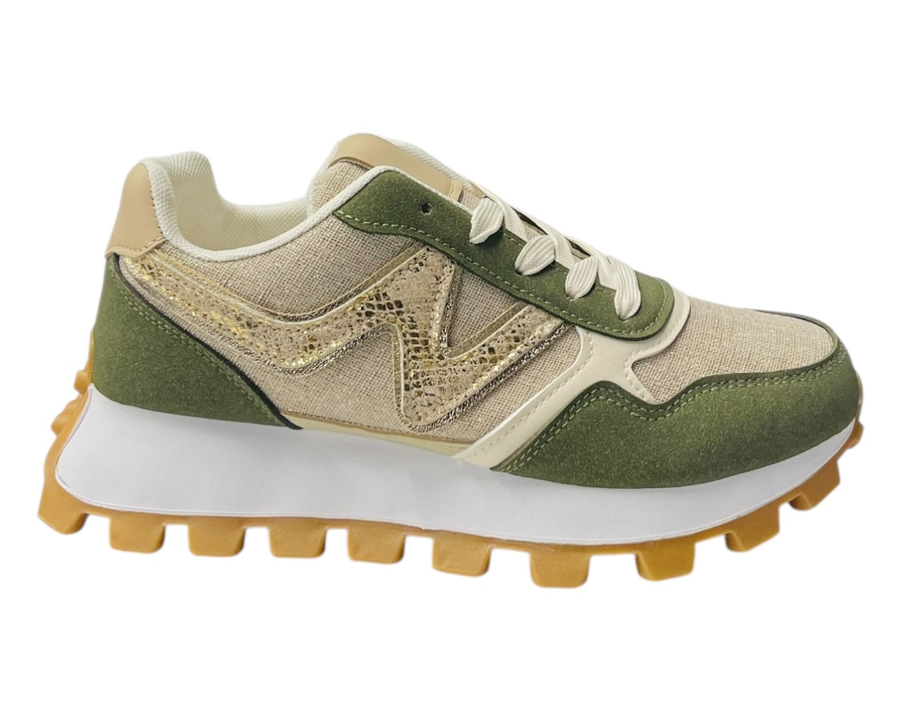 Chunky Sole Lace Up Sports Trainers