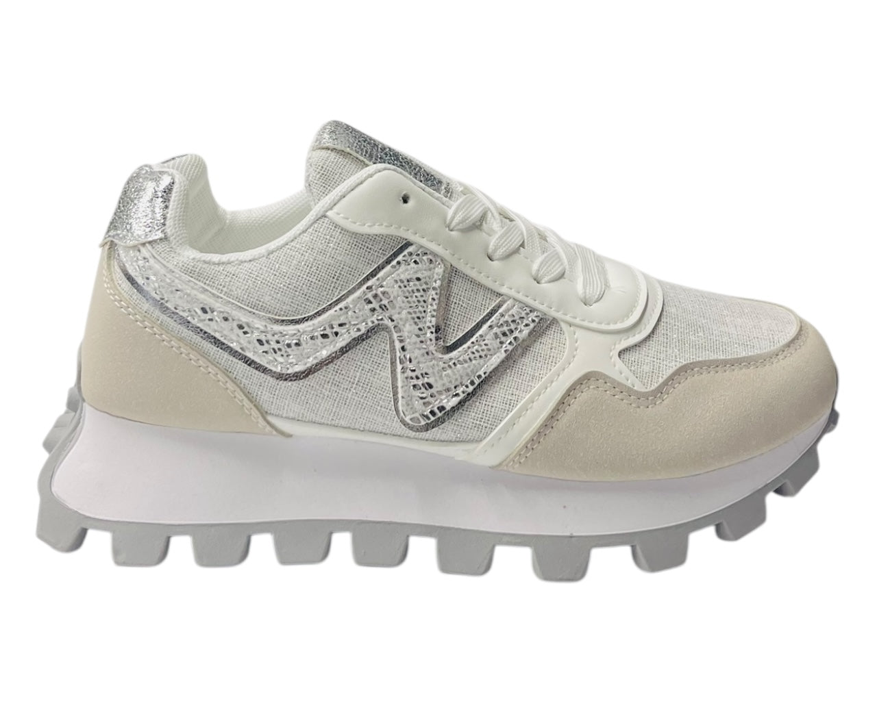 Chunky Sole Lace Up Sports Trainers