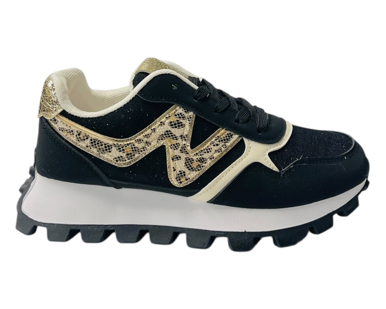 Chunky Sole Lace Up Sports Trainers
