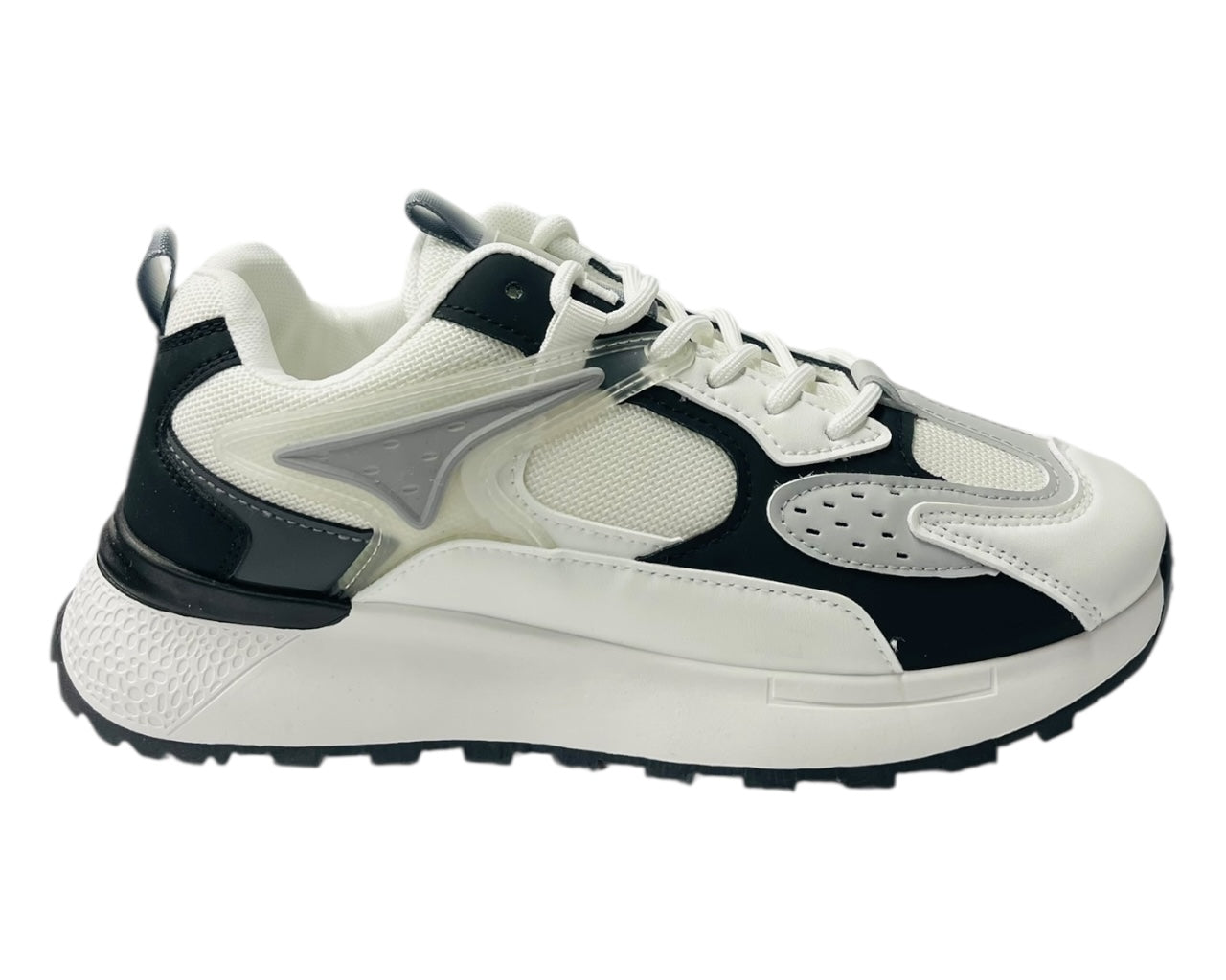 Chunky Sole Mesh Lace Up Trainers